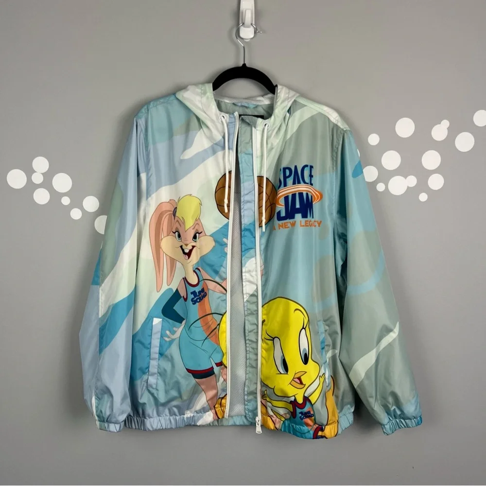 Members Only Space Jam Windbreaker Jacket Size L Unisex